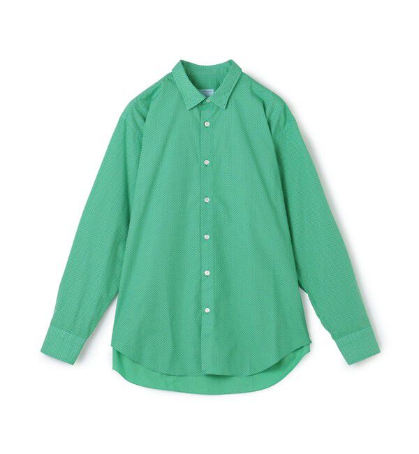 TOMORROWLAND BUYING WEAR「ERRICO FORMICOLA コットン レギュラーカラー ドットシャツ」|シャツ・ブラウス|56 グリーン系