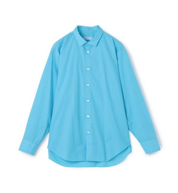 TOMORROWLAND BUYING WEAR「ERRICO FORMICOLA コットン レギュラーカラー ドットシャツ」|シャツ・ブラウス|66 ブルー系