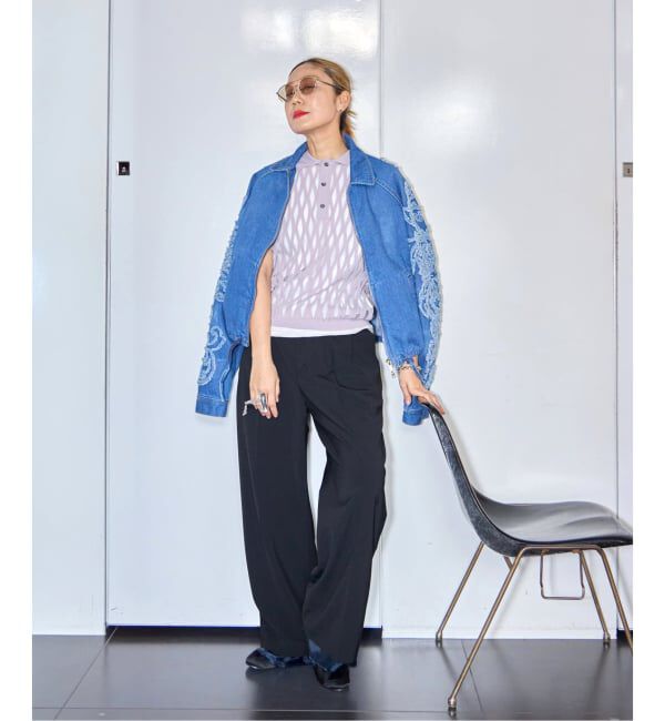  「TAAKK SCULPTURAL EMBROIDERY DENIMBLOUSON TA26SS-BL030：デニムブルゾン」|その他|