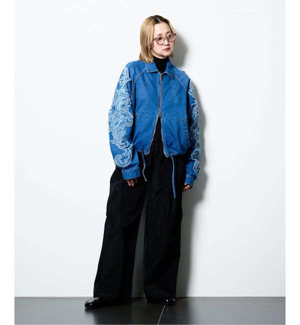  「TAAKK SCULPTURAL EMBROIDERY DENIMBLOUSON TA26SS-BL030：デニムブルゾン」|その他|