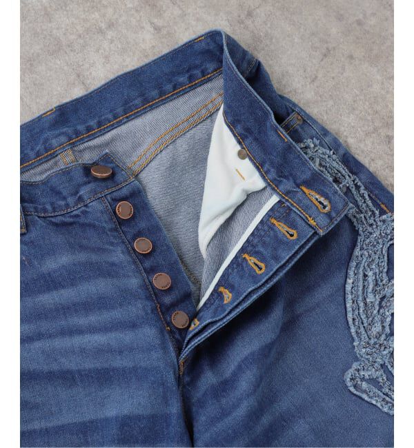  「TAAKK SCULPTURAL EMBROIDERY DENIM PANTS TA26SS-PT331：デニムパンツ」|デニム|