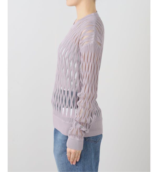  「TAAKK WAVEFORM MESH PULLOVER KNIT TA26SS-KN066：ニット」|ニット・セーター|