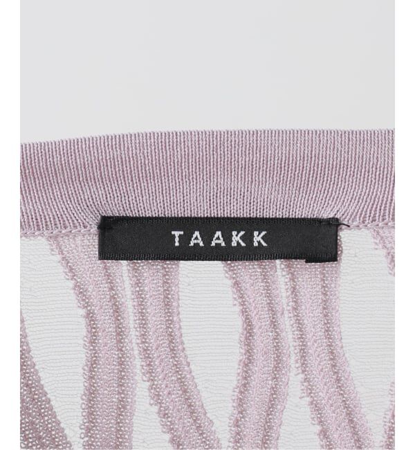  「TAAKK WAVEFORM MESH PULLOVER KNIT TA26SS-KN066：ニット」|ニット・セーター|