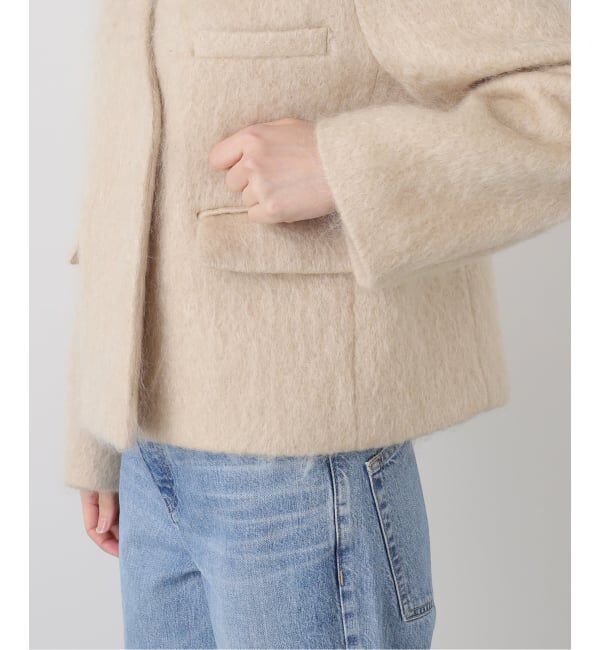 IENA「モヘヤMIXシャギー ショートコート」|その他|