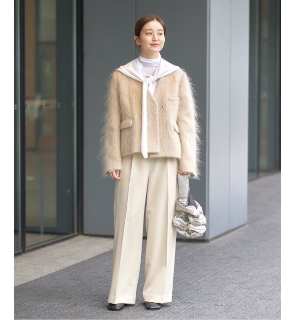 IENA「モヘヤMIXシャギー ショートコート」|その他|