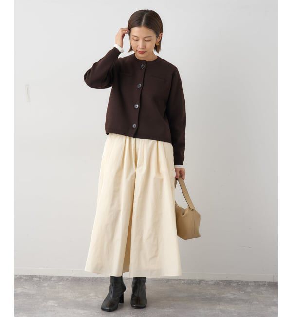 IENA「《追加2》スーパーファインスムースクルーカーディガン」|カーディガン|