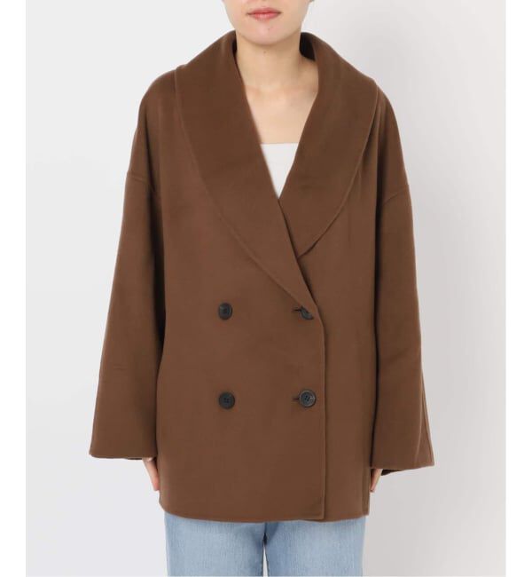 IENA「《追加2》Super160 ショールカラーハーフコート」|その他|