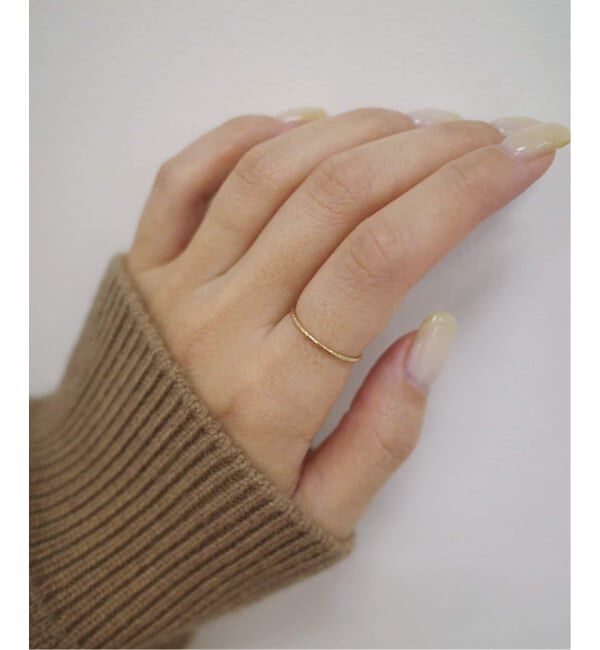 SLOBE IENA「《追加2》SLOBE カットワイヤーリング K10」|リング|