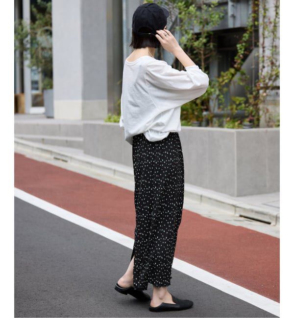 SLOBE IENA「flower pleats アイラインスカート」|スカート|