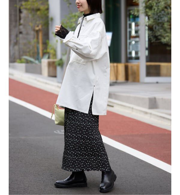 SLOBE IENA「flower pleats アイラインスカート」|スカート|