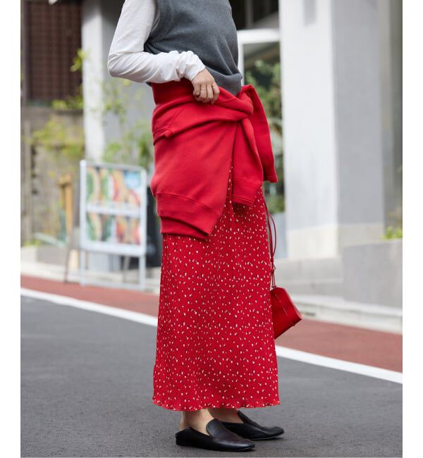 SLOBE IENA「flower pleats アイラインスカート」|スカート|