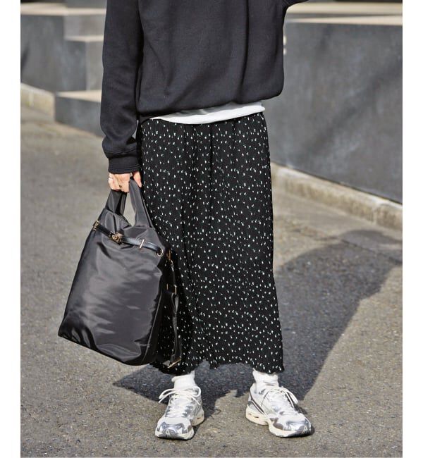 SLOBE IENA「flower pleats アイラインスカート」|スカート|