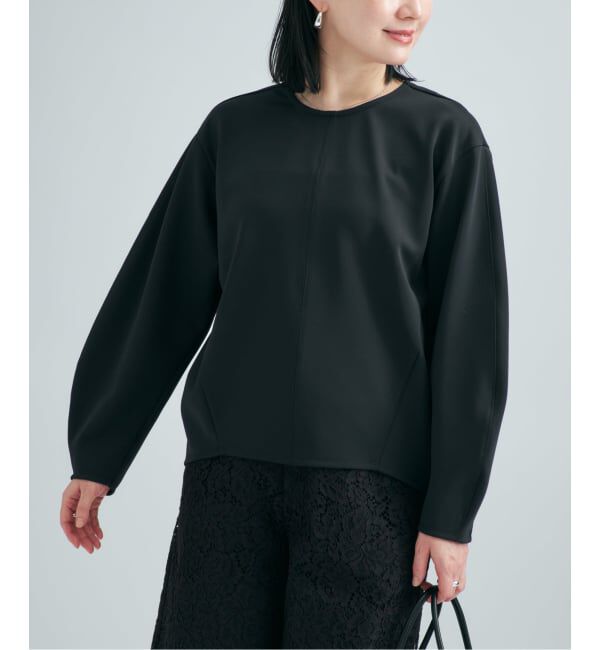 VERMEIL par iena「ダンボールコクーンシルエットプルオーバー」|Tシャツ・カットソー|ブラック