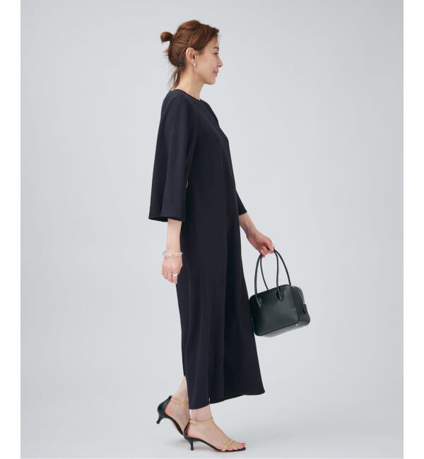 VERMEIL par iena「ACEPOLYバックサテンケープ風ワンピース」|ワンピース|