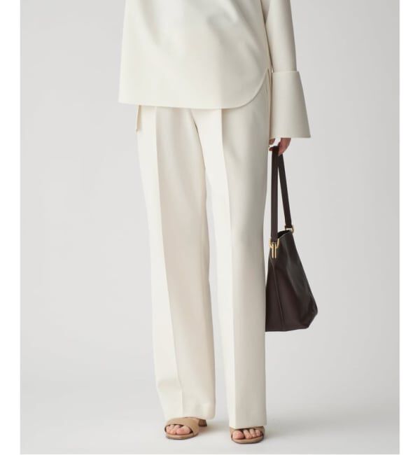 VERMEIL par iena「《追加3》ダブルクロスストレッチパンツ」|スラックス|