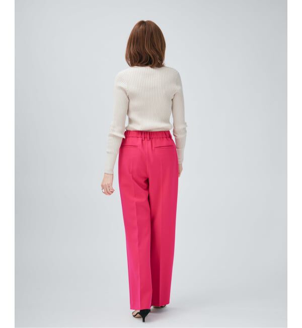 VERMEIL par iena「《追加3》ダブルクロスストレッチパンツ」|スラックス|