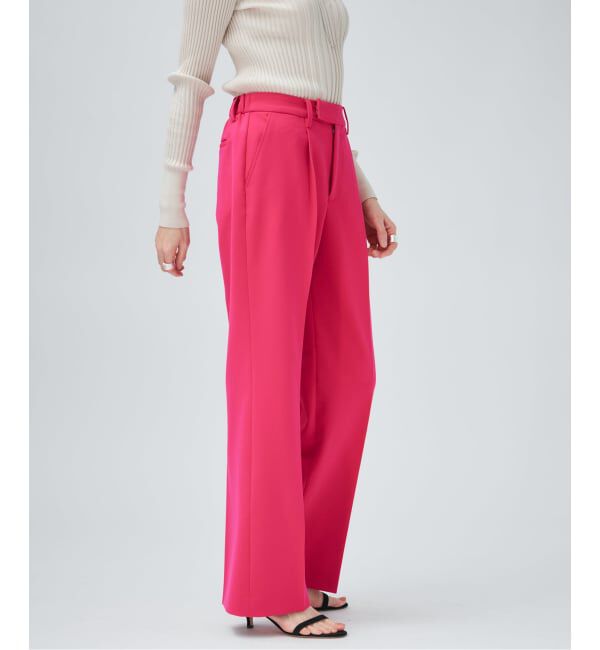 VERMEIL par iena「《追加3》ダブルクロスストレッチパンツ」|スラックス|