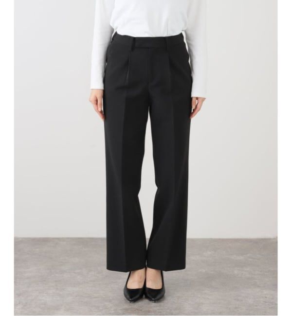 VERMEIL par iena「《追加3》ダブルクロスストレッチパンツ」|スラックス|