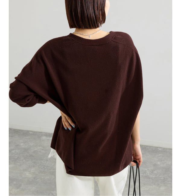 IENA「《追加4》Fineニュージーウール ニュアンス Vプルオーバー」|ニット・セーター|