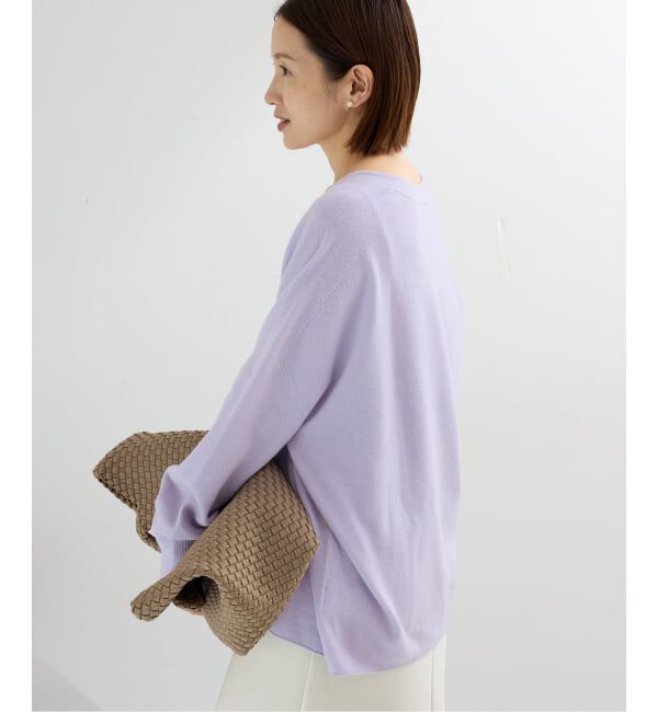 IENA「《追加4》Fineニュージーウール ニュアンス Vプルオーバー」|ニット・セーター|