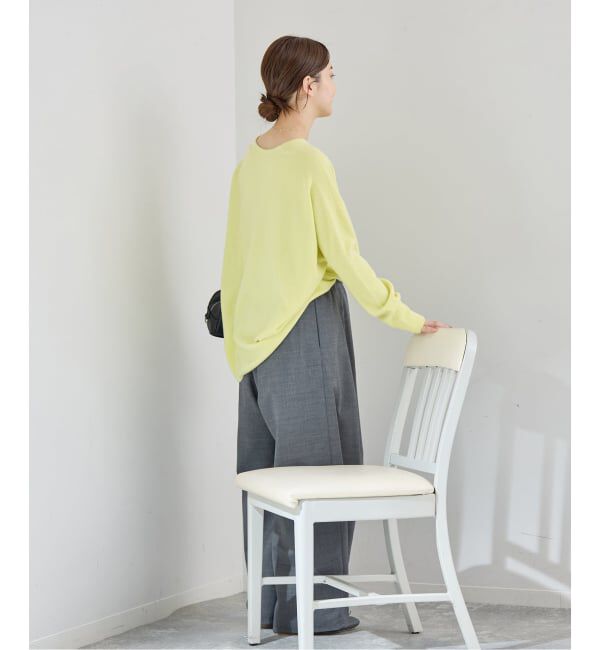 IENA「《追加4》Fineニュージーウール ニュアンス Vプルオーバー」|ニット・セーター|