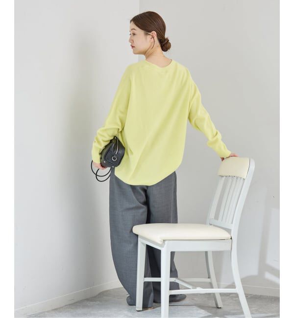 IENA「《追加4》Fineニュージーウール ニュアンス Vプルオーバー」|ニット・セーター|