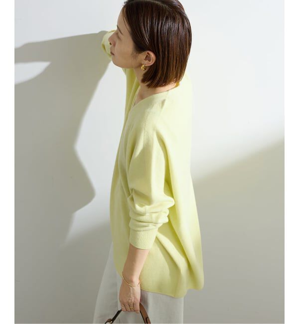 IENA「《追加4》Fineニュージーウール ニュアンス Vプルオーバー」|ニット・セーター|