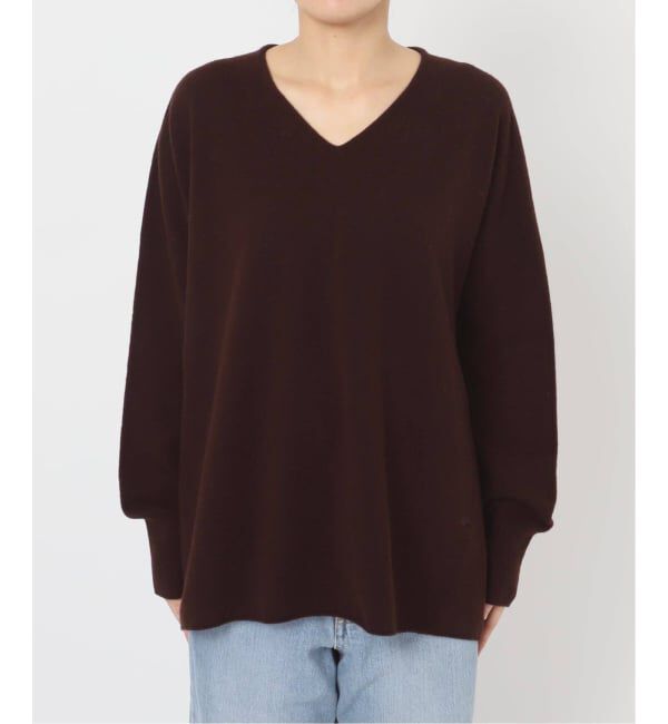 IENA「《追加4》Fineニュージーウール ニュアンス Vプルオーバー」|ニット・セーター|