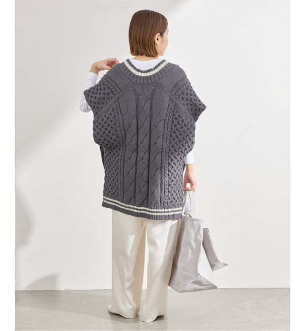 IENA「チルデンマントプルオーバー」|ニット・セーター|