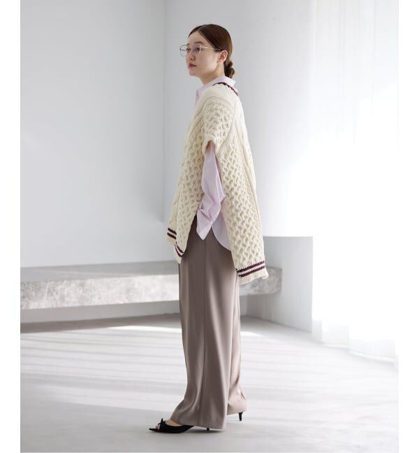 IENA「チルデンマントプルオーバー」|ニット・セーター|