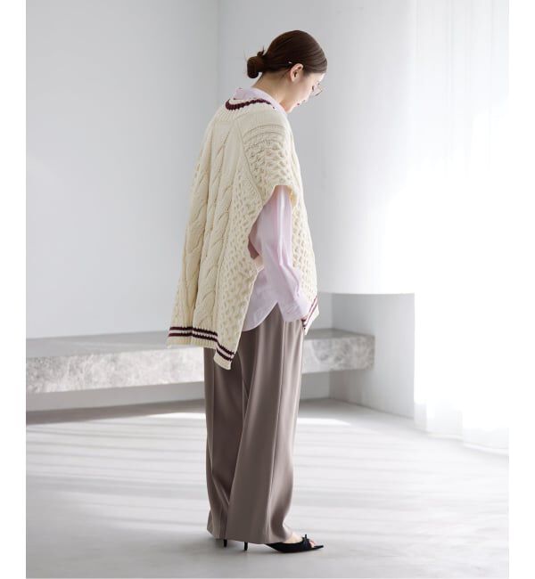 IENA「チルデンマントプルオーバー」|ニット・セーター|