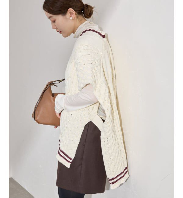 IENA「チルデンマントプルオーバー」|ニット・セーター|