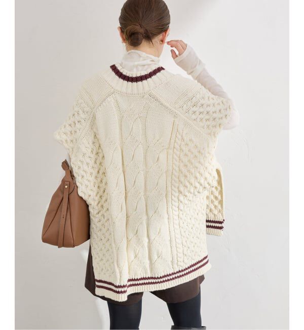 IENA「チルデンマントプルオーバー」|ニット・セーター|