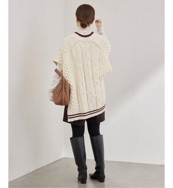 IENA「チルデンマントプルオーバー」|ニット・セーター|