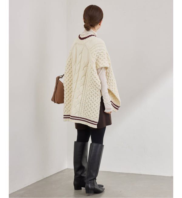 IENA「チルデンマントプルオーバー」|ニット・セーター|