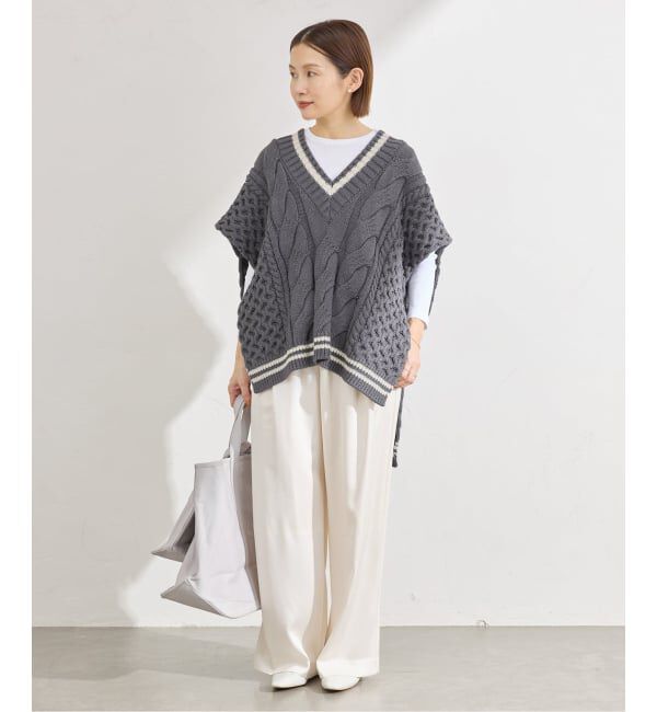 IENA「チルデンマントプルオーバー」|ニット・セーター|
