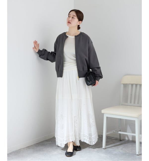 IENA「ジップオープン2WAYスウェットプルオーバー」|スウェット・ジャージ|