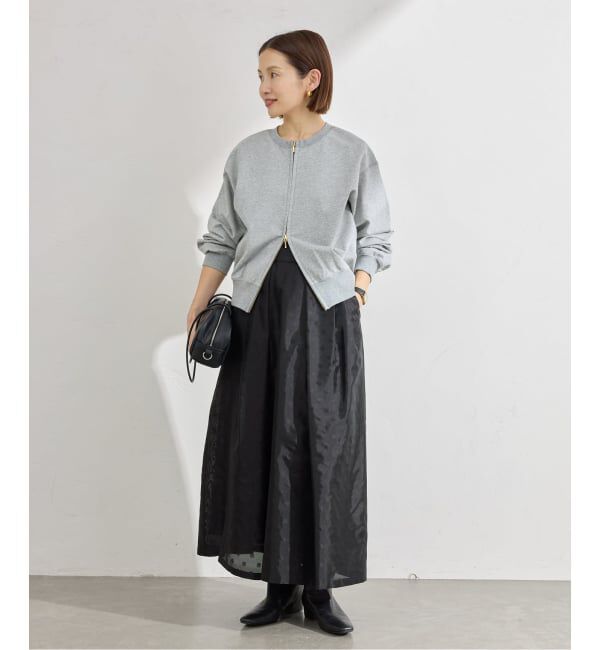 IENA「ジップオープン2WAYスウェットプルオーバー」|スウェット・ジャージ|