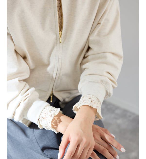 IENA「ジップオープン2WAYスウェットプルオーバー」|スウェット・ジャージ|