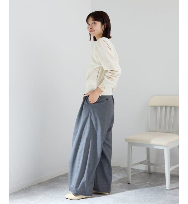 IENA「ジップオープン2WAYスウェットプルオーバー」|スウェット・ジャージ|