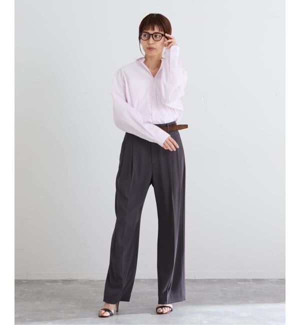 IENA「ウォッシャブル ジョーゼットスラックス」|スラックス|