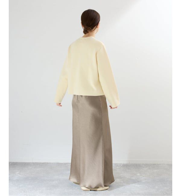 IENA「《追加16》ダブルサテンスカート」|スカート|