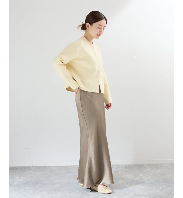 IENA「《追加16》ダブルサテンスカート」|スカート|
