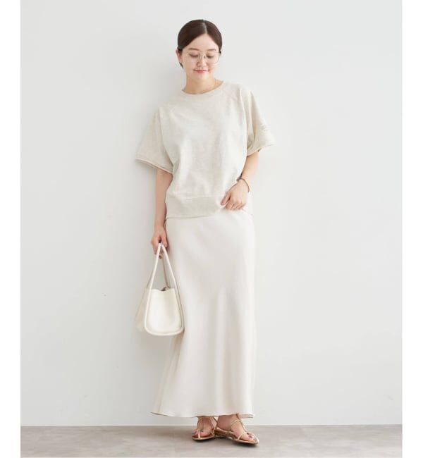 IENA「《追加16》ダブルサテンスカート」|スカート|