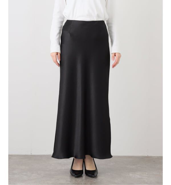 IENA「《追加16》ダブルサテンスカート」|スカート|