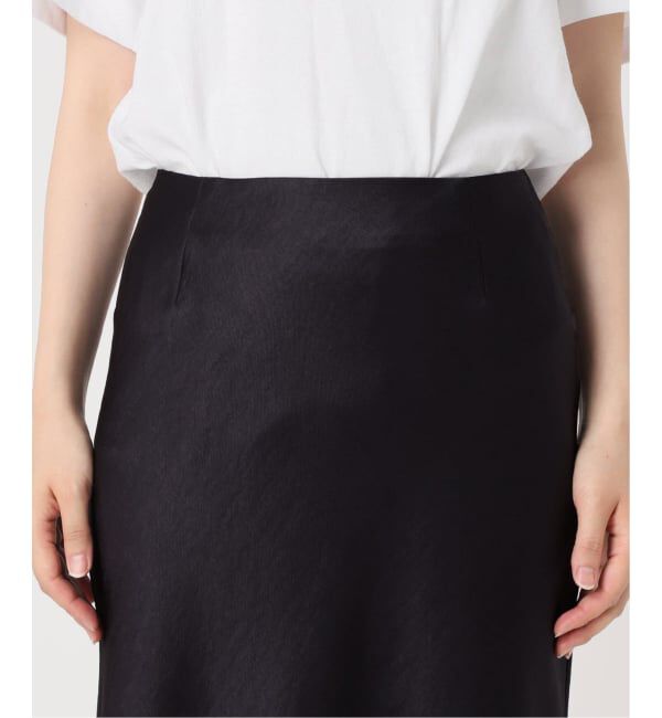 IENA「《追加16》ダブルサテンスカート」|スカート|