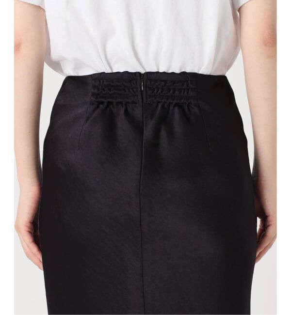 IENA「《追加16》ダブルサテンスカート」|スカート|