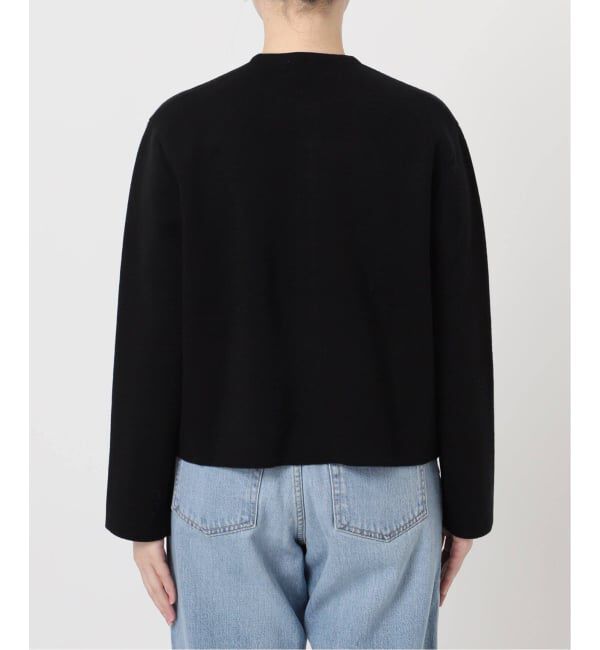 IENA「《追加2》ダブルフェイススナップカーディガン」|カーディガン|