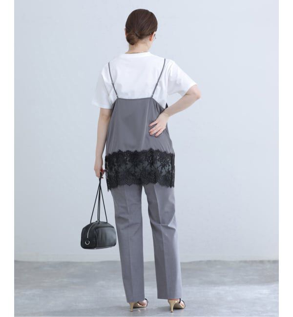 IENA「《予約》リバーレースサテンキャミソール」|キャミソール|