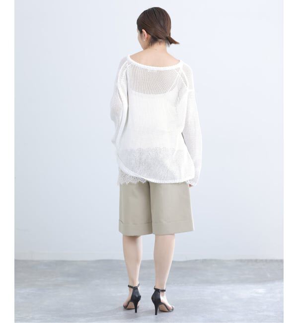 IENA「《予約》リバーレースサテンキャミソール」|キャミソール|